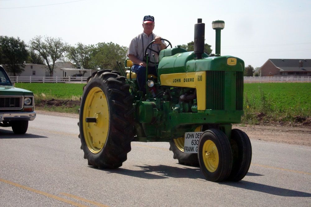 John Deere tractor in the parade
